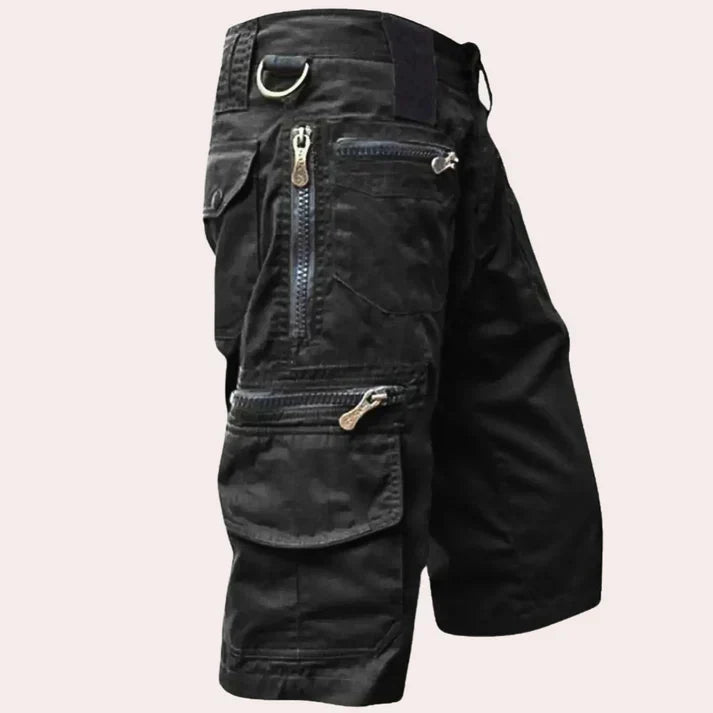 WXZZ Vintage Cargoshorts Heren - Multi-Pocket Katoenen Bermuda Shorts Zomer