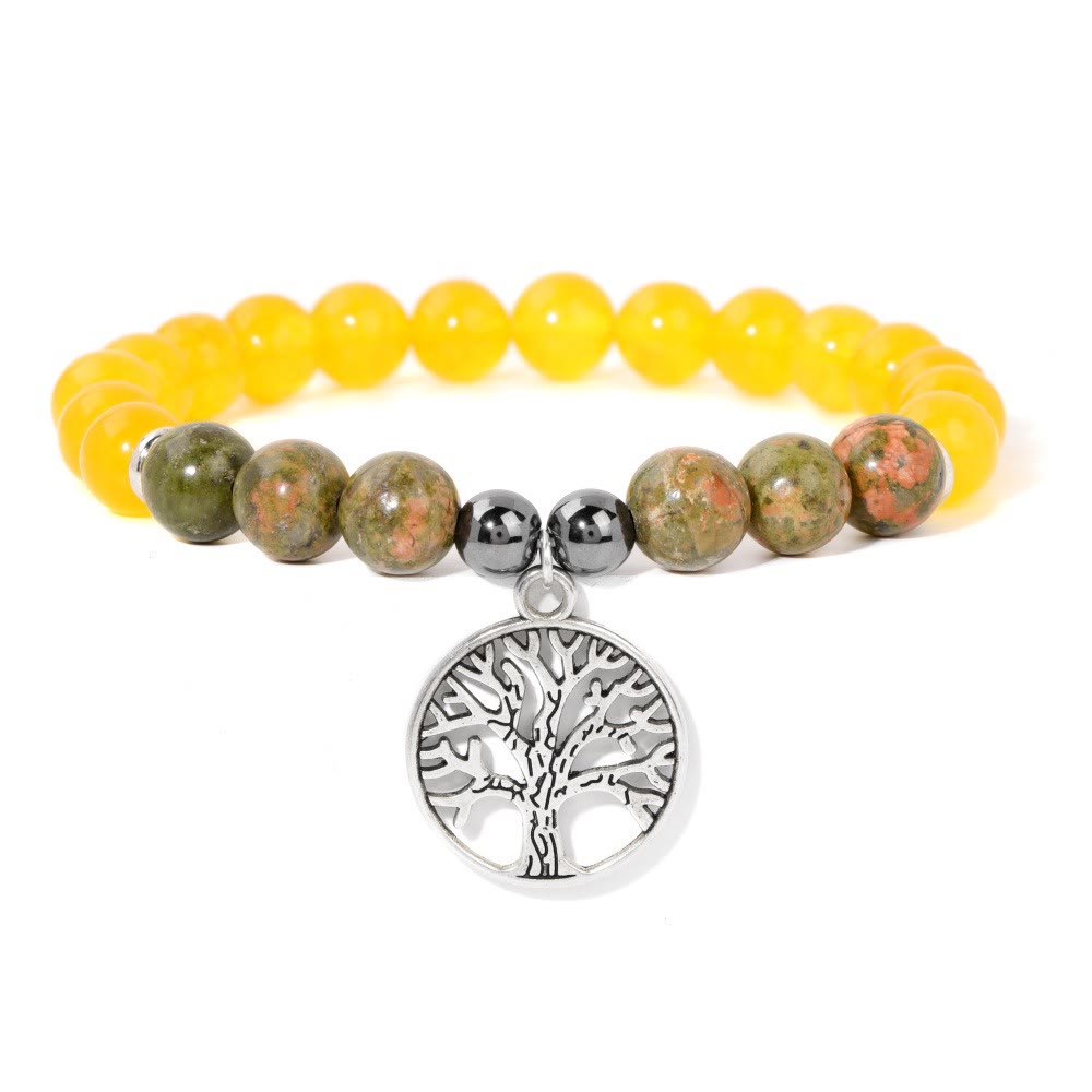 Natuurlijk Kristal Levensboom Armband - Mila