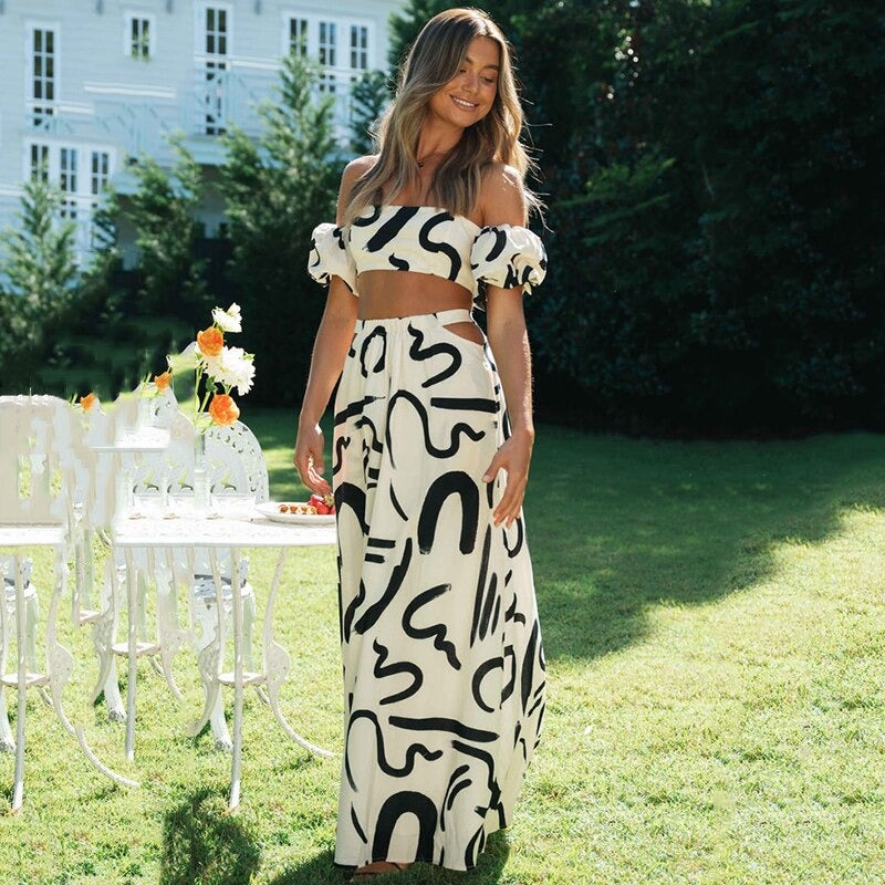 Lichte & Stijlvolle Tweedelige Dames Boho-Combinatie – Amira