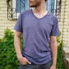 Lichte linnen V-hals shirt heren – Ademend & Zomerachtig – Thilo