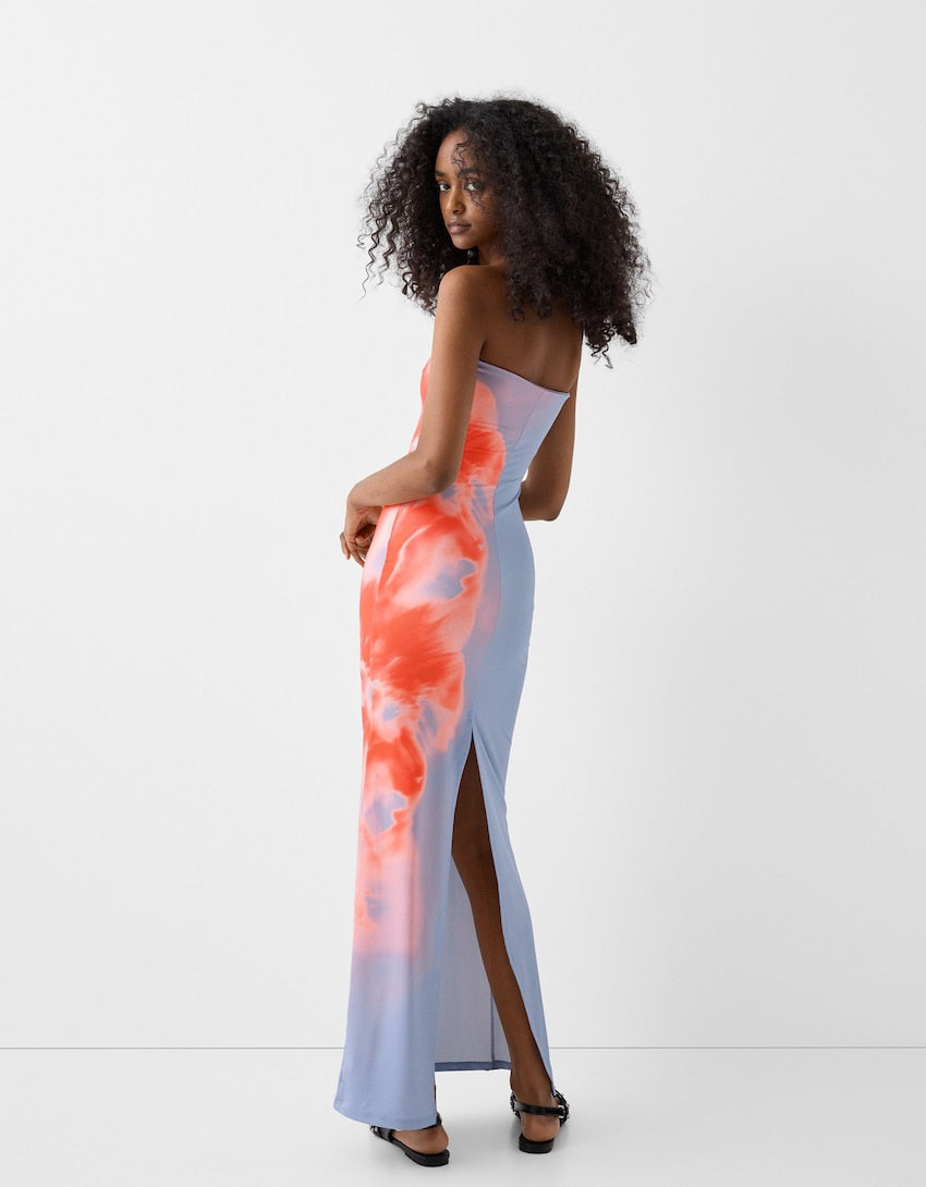Zomerse Strapless Maxi Dress – Alina