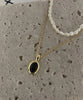 Zwarte Onyx en Parel Stapelketting - Aria