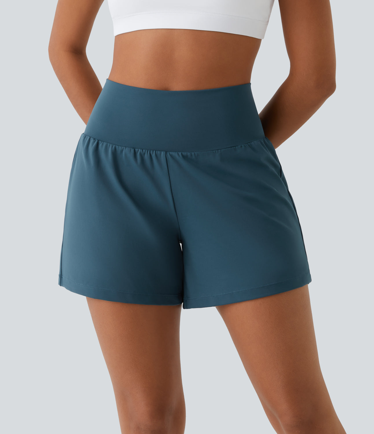 Ademende & Sneldrogende High-Waist Dames Fitnessshorts – Mirabella