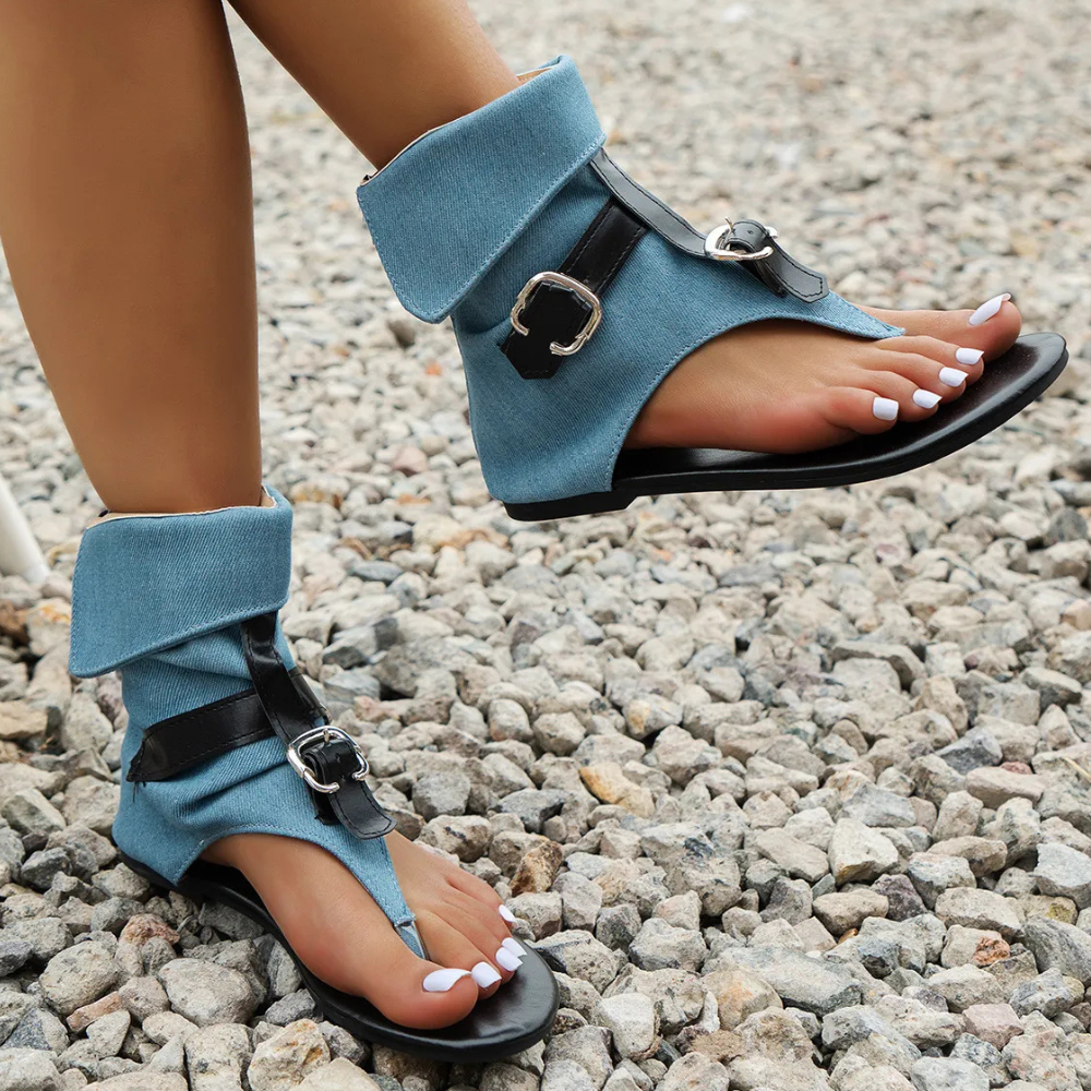 Trendy Denim Sandalen voor Dames - Nova