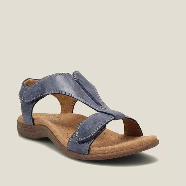 Orthopedische dames sandalen met sleehak en comfortzool - Eleni