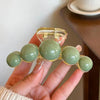 Groene Parel Haarclip - Liana