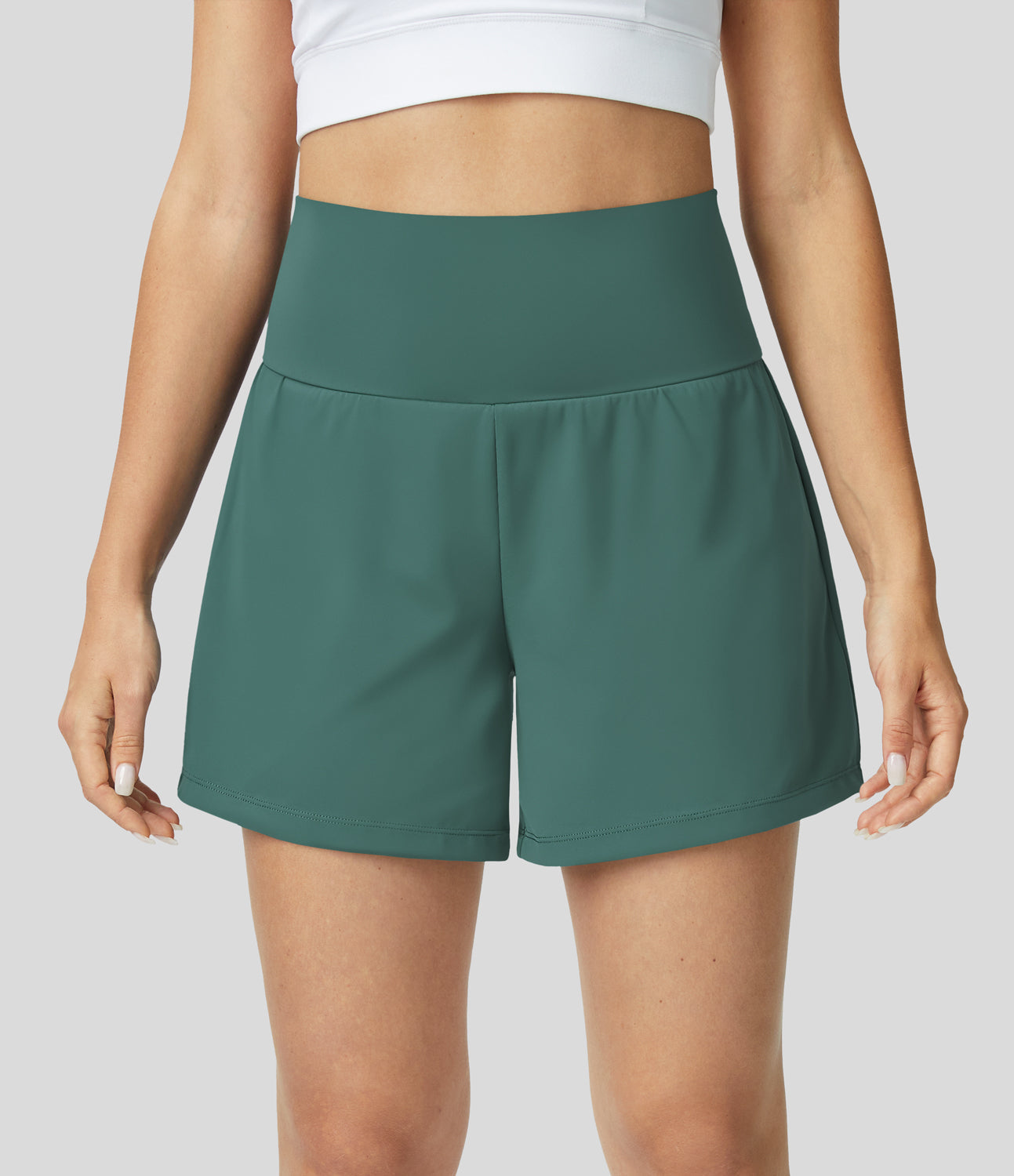 Ademende & Sneldrogende High-Waist Dames Fitnessshorts – Mirabella