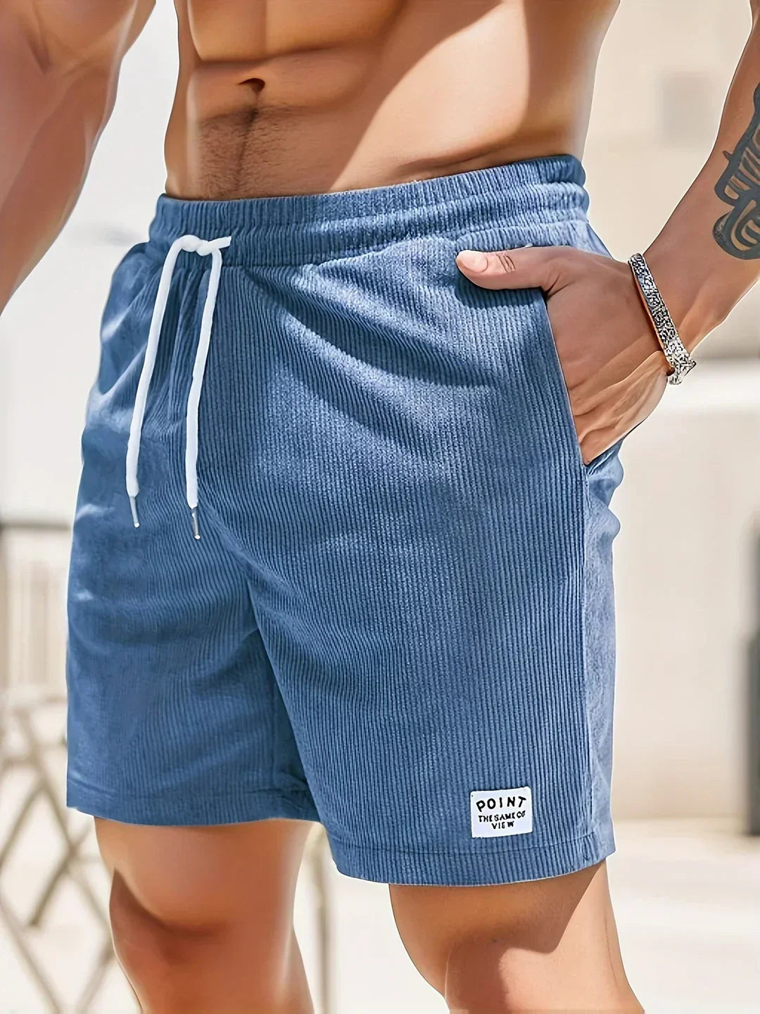 Zomer korte broeken met strepen voor heren – Tarek