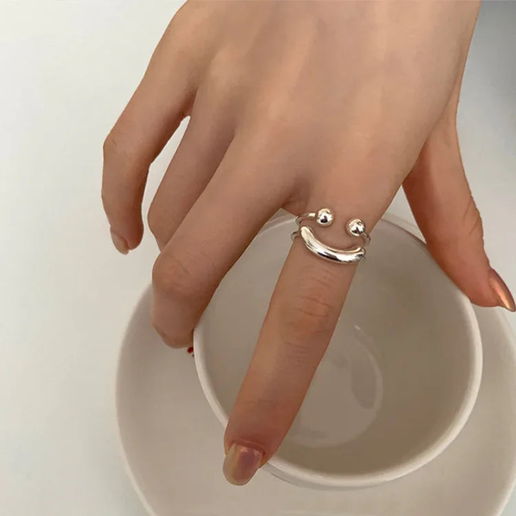 Smiley Verstelbare Ring - Mila