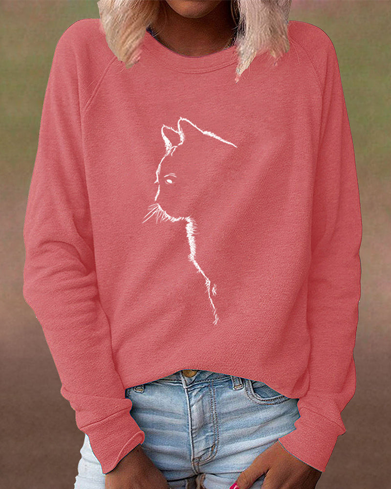 Sweatshirt met Kattenprint - Paws
