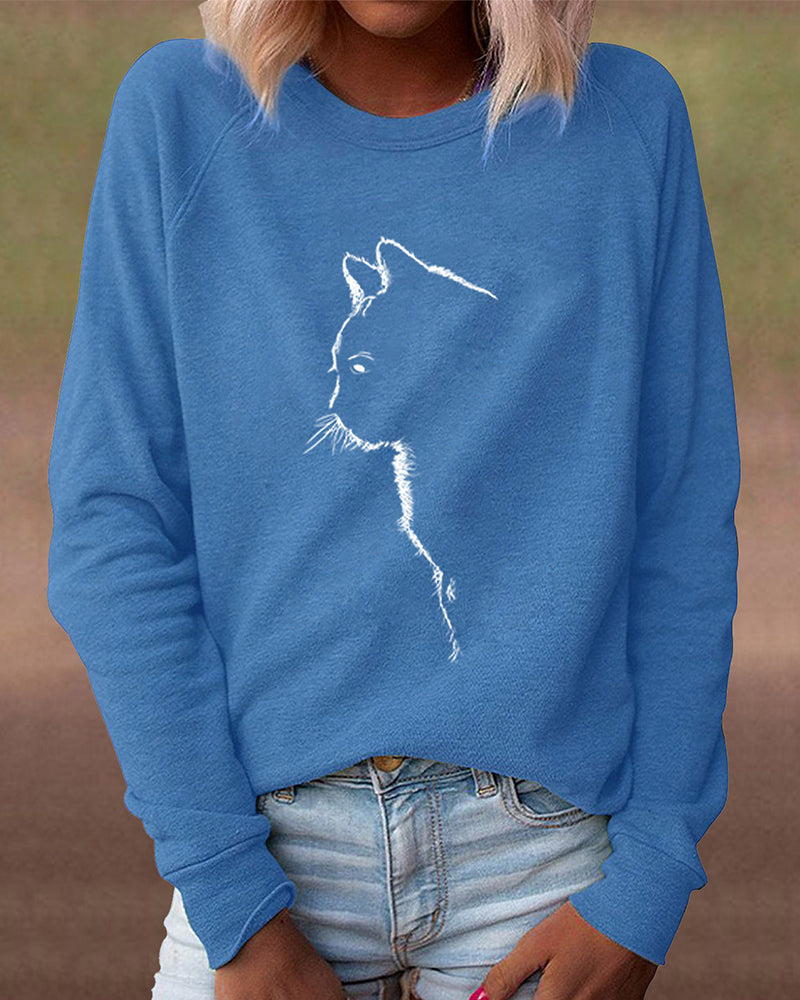 Sweatshirt met Kattenprint - Paws