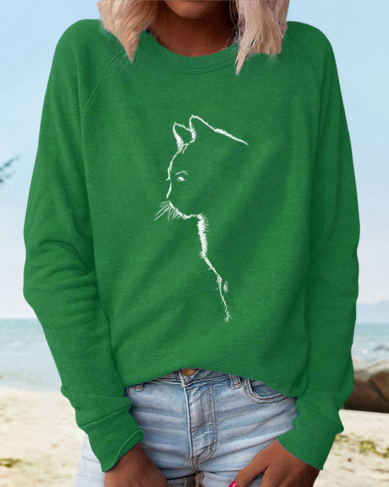 Sweatshirt met Kattenprint - Paws
