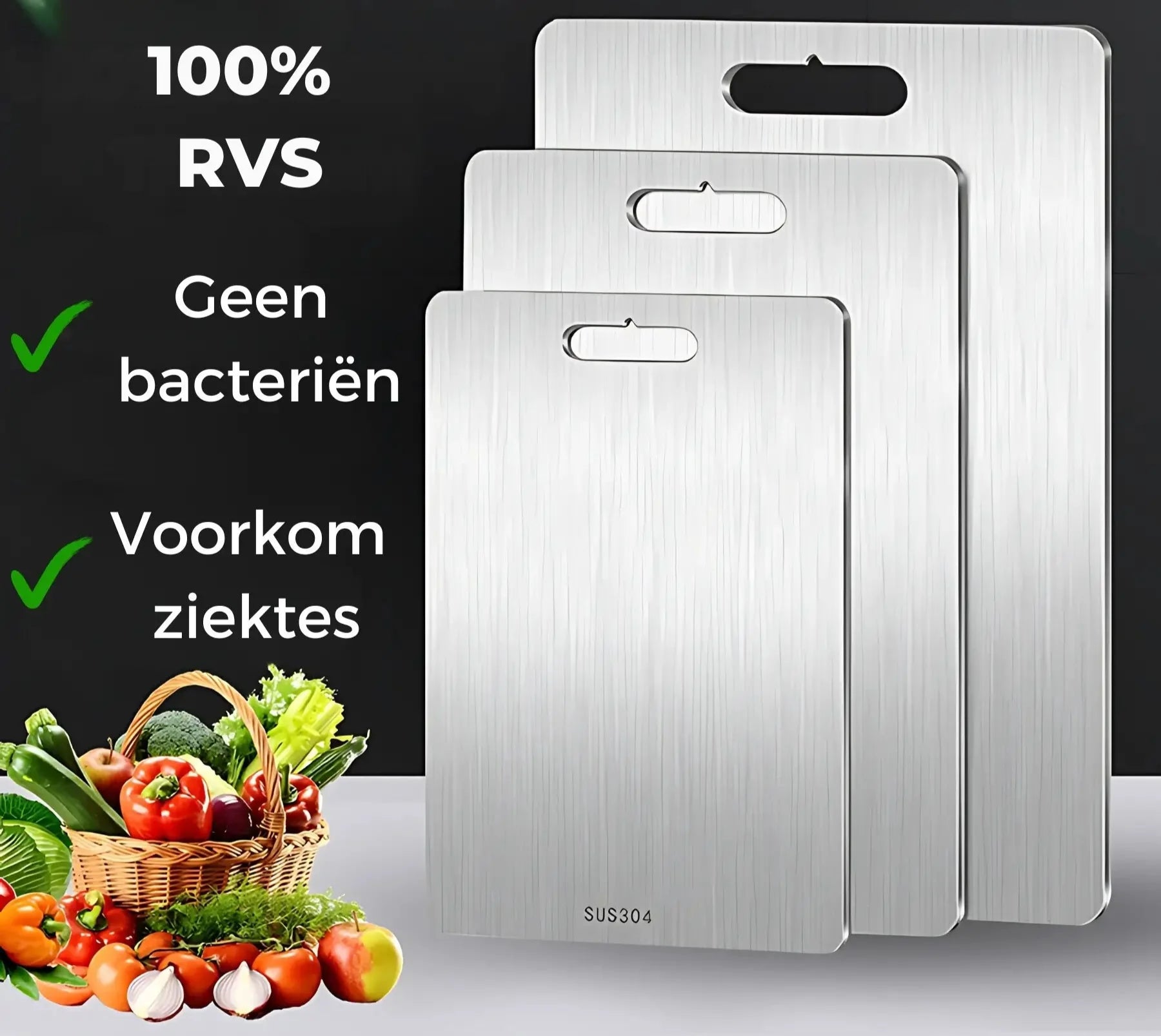 RVS Snijplank - ChefGuard