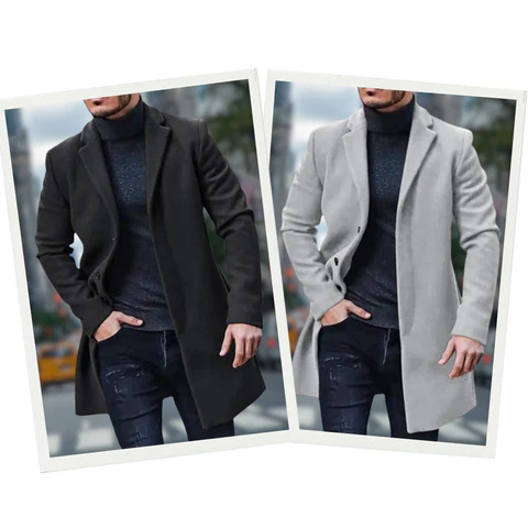 Luca Belloni Klassieke lange trenchcoat | Stijlvol & Comfortabel