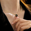 Vintage Gouden Barst Halsketting - Iris