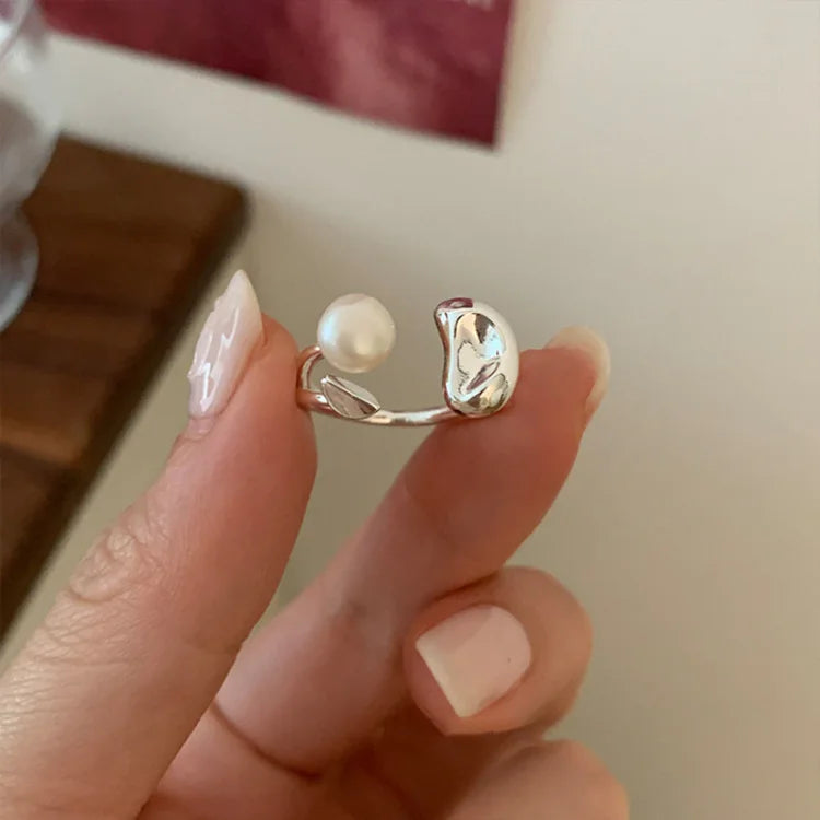 Parelboon Verstelbare Ring - Elin