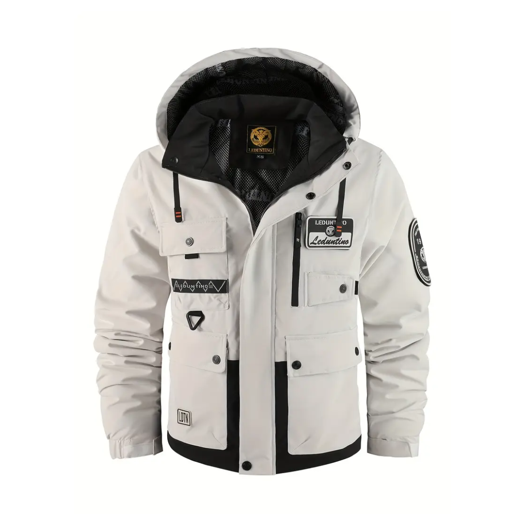 Gewatteerd Heren Outdoorjack met afneembare capuchon – Henrik