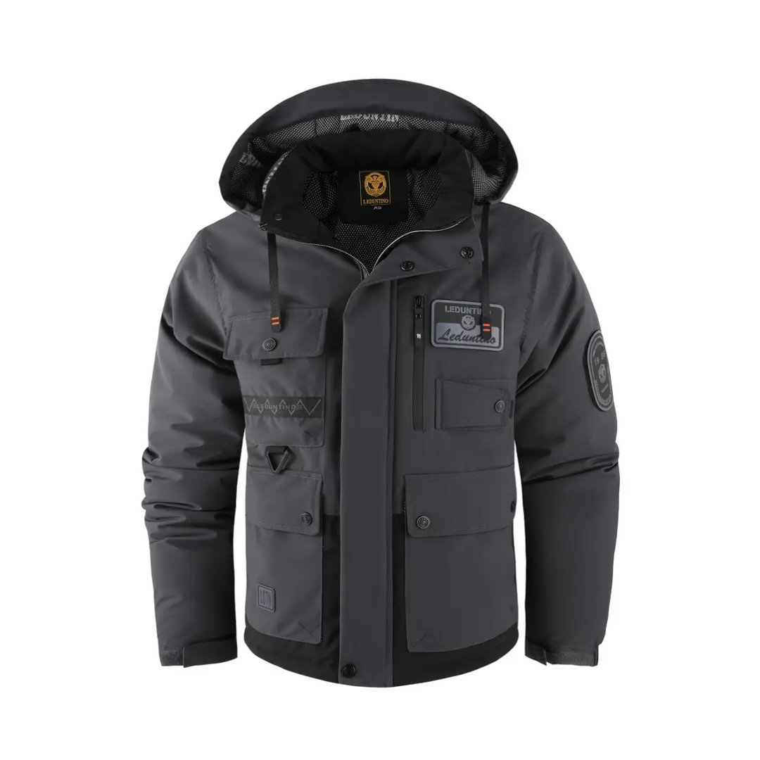 Gewatteerd Heren Outdoorjack met afneembare capuchon – Henrik