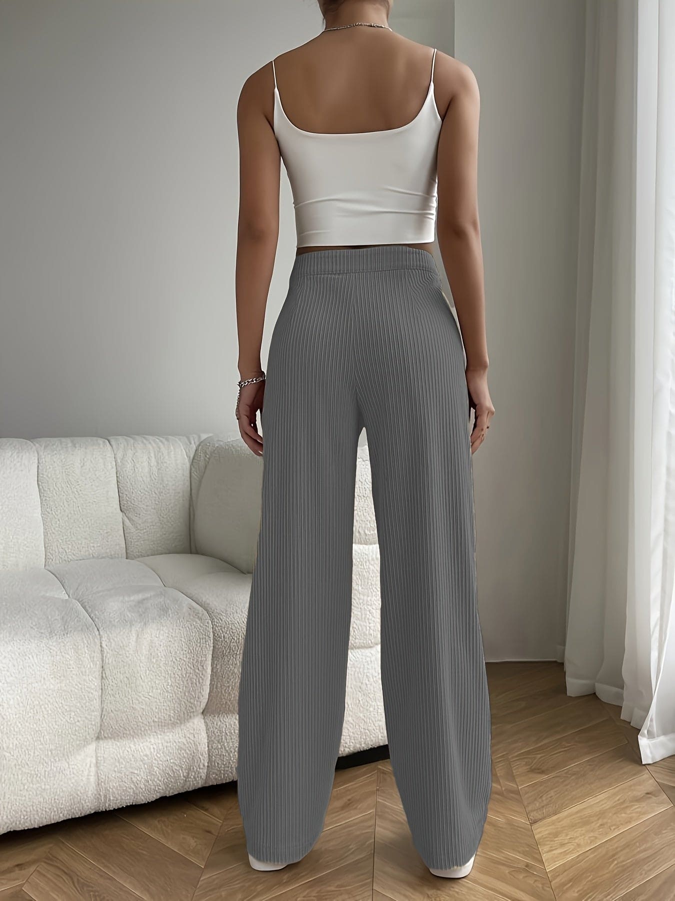 Casual Ribfluweel Broek voor Dames - Elara