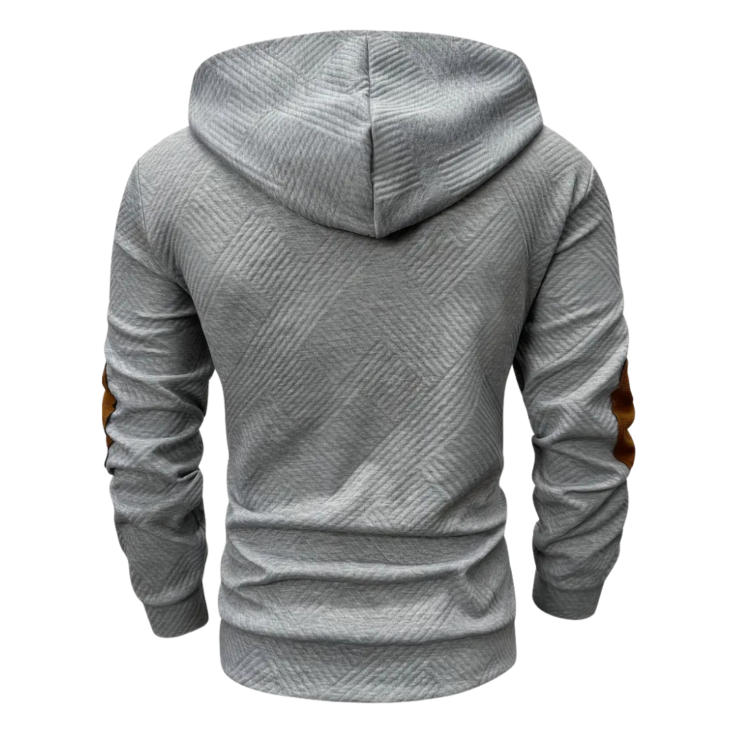 Outdoor Heren Hoodie met Comfort-Stretch & Knoopsluiting – Mads
