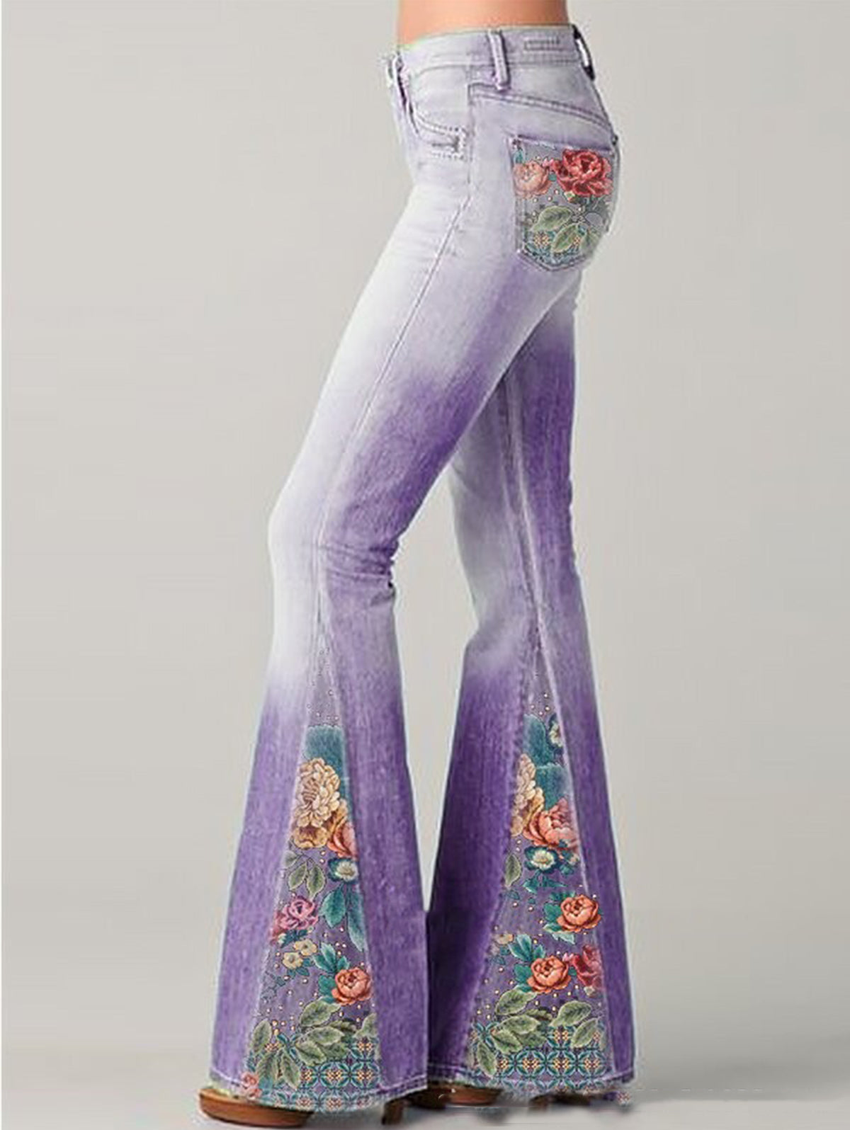 Trendy Flared Dames Jeans - Luna