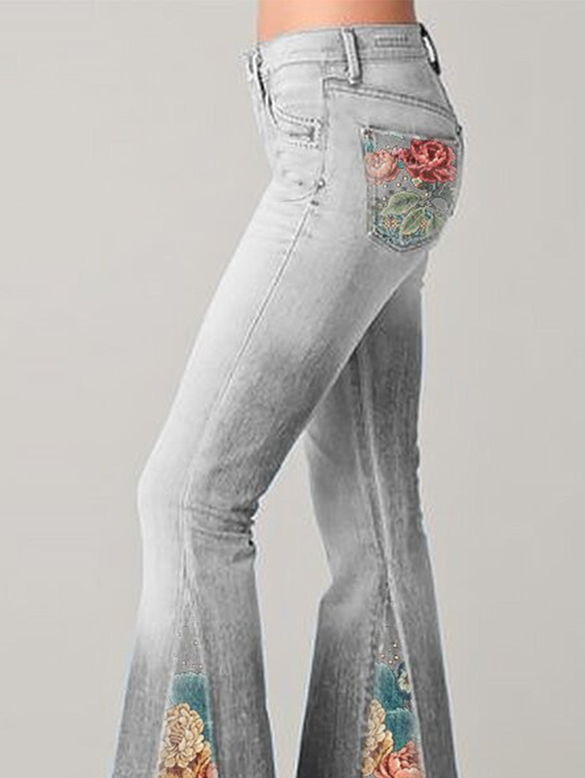 Trendy Flared Dames Jeans - Luna