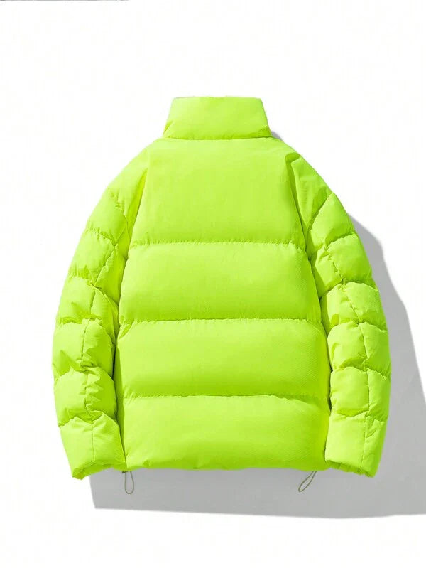 Oversized Fluorescerende Heren Winterjas - Vigoro