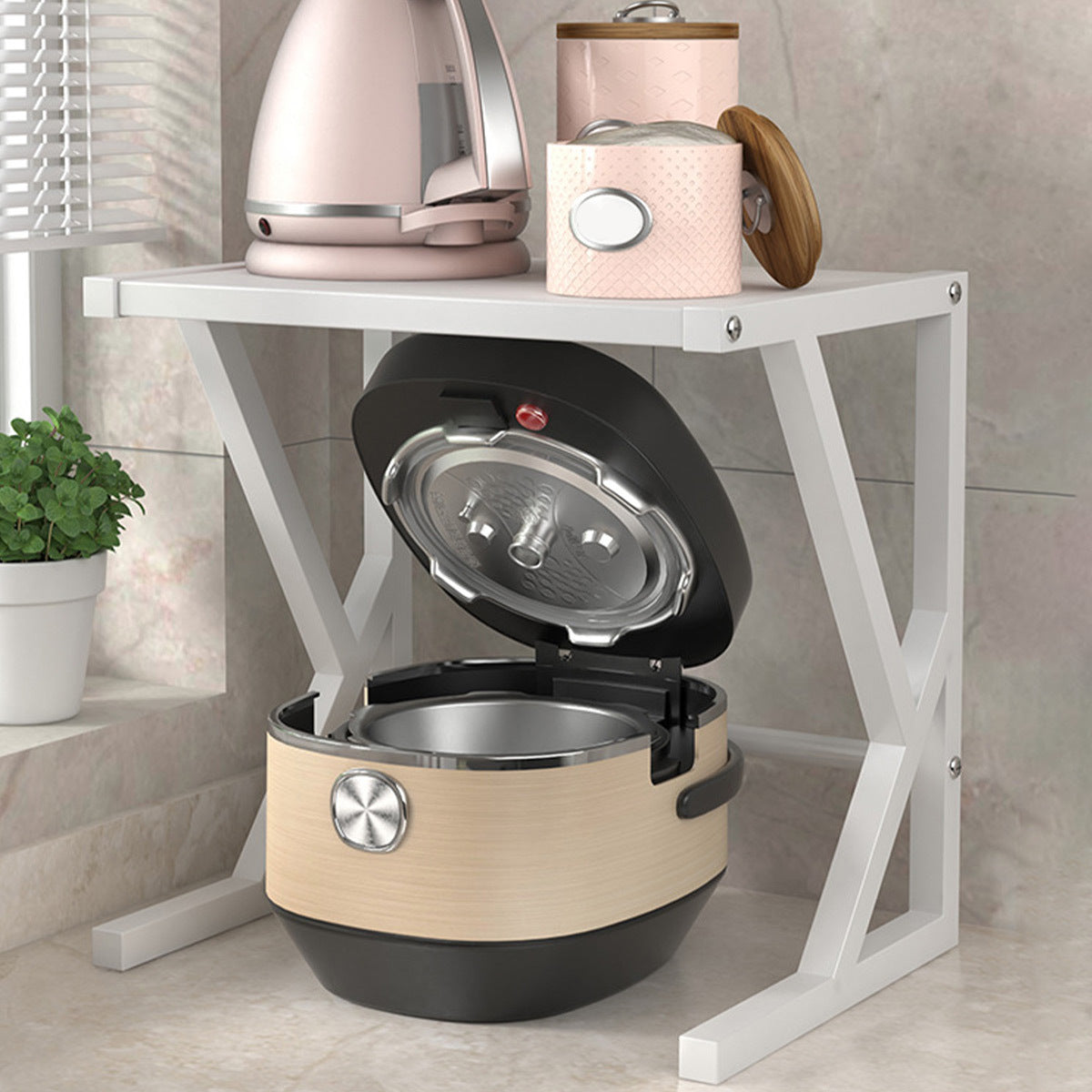 Dubbel Laags Keukenopbergrek - Milan