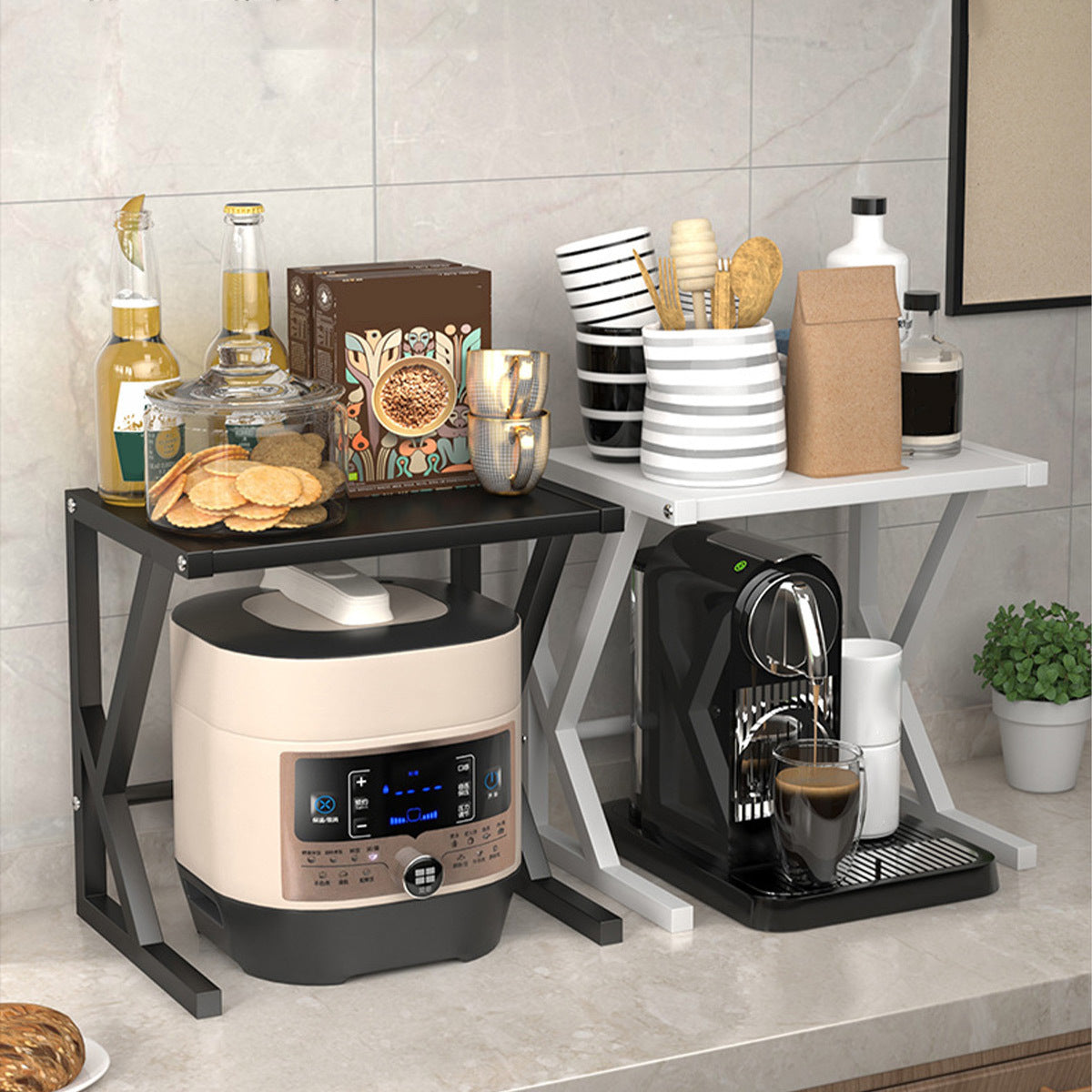 Dubbel Laags Keukenopbergrek - Milan