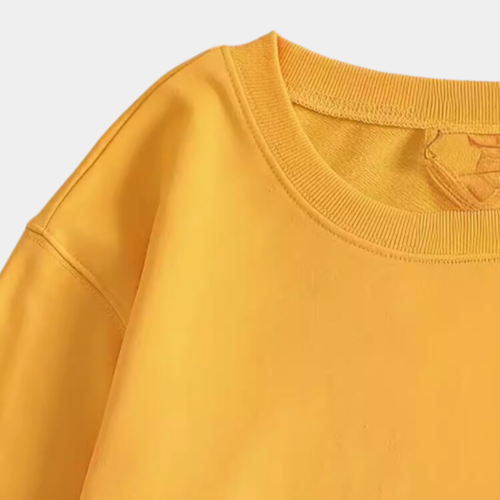 Geel Dames Sweatshirt met Bloemenprint - Fleur