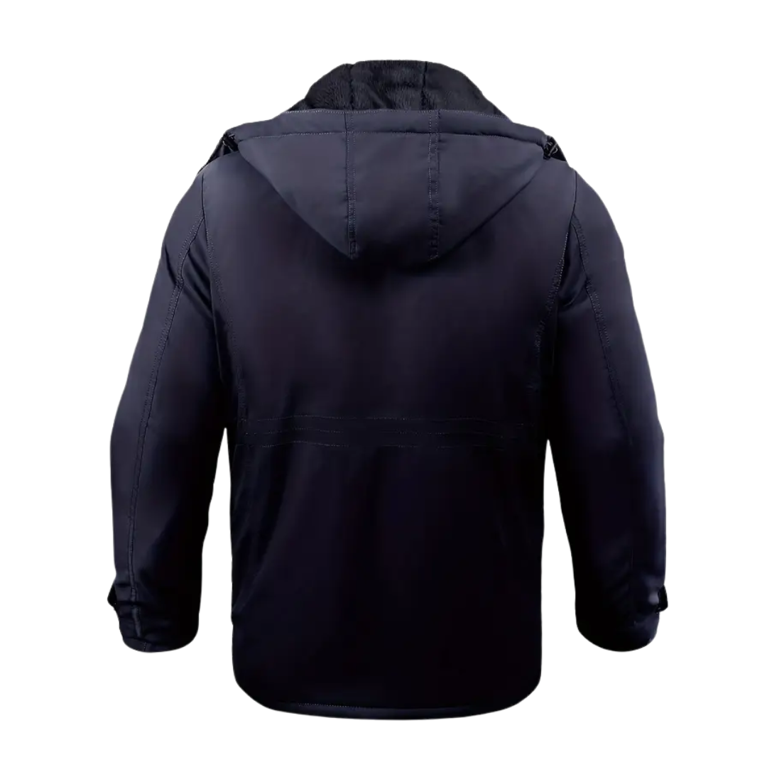 Heren Winterjas gevoerd met pluche & capuchon – Stellan