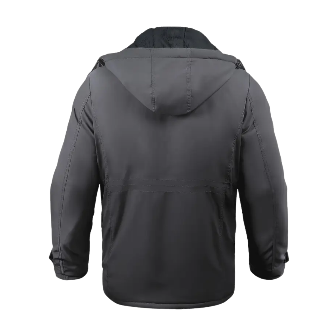 Heren Winterjas gevoerd met pluche & capuchon – Stellan