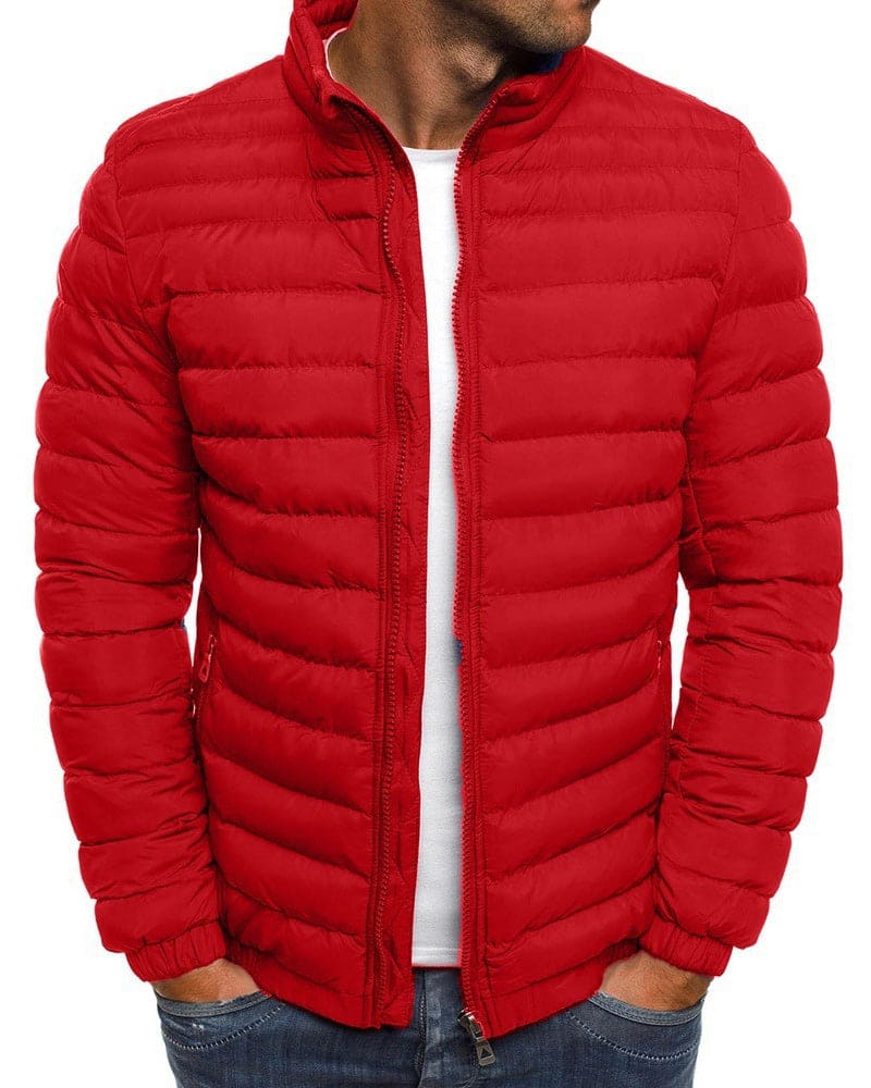 Effen Kleur Jas met Rits - Ethan