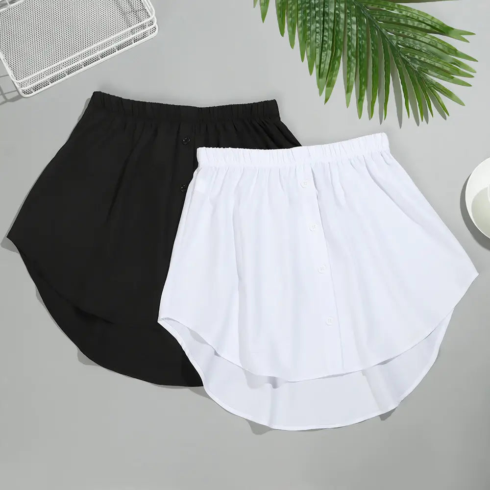 Dames Shirtverlenger met Elastische Tailleband - Noelle