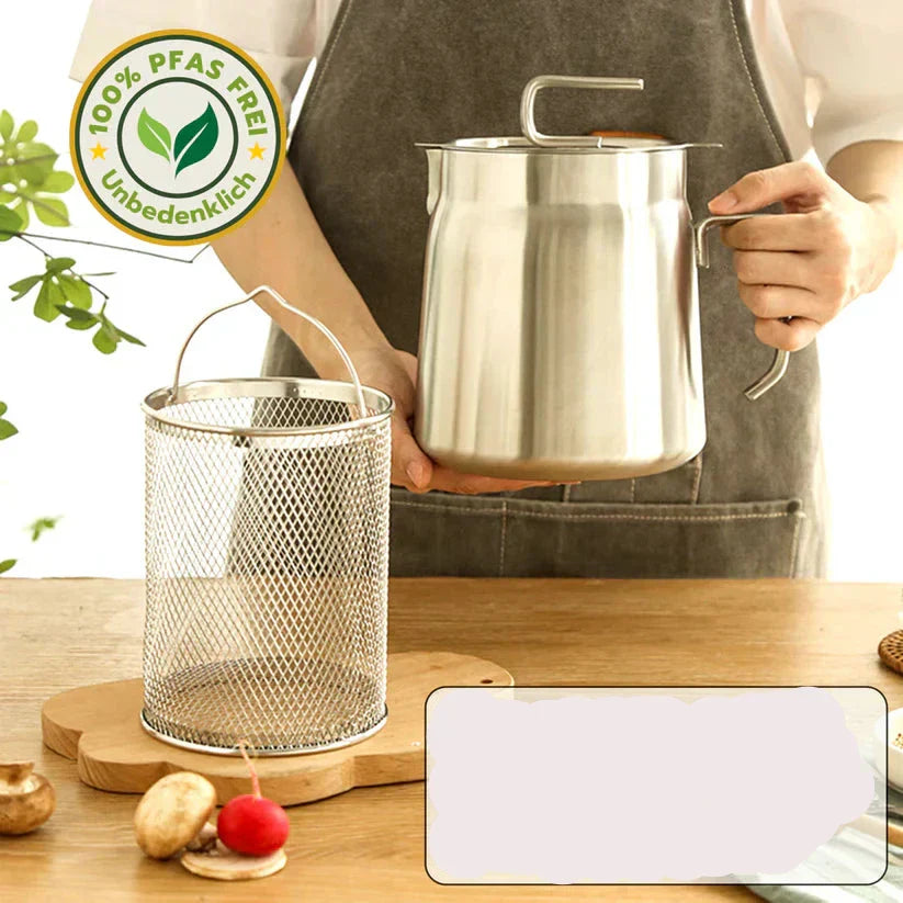 Compacte Ronde Frituurpan - SnackMaster Pro