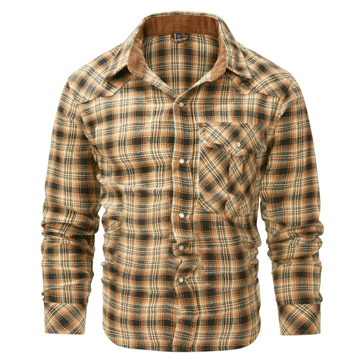 Geruit heren overhemd voor herfst & winter – Tobias