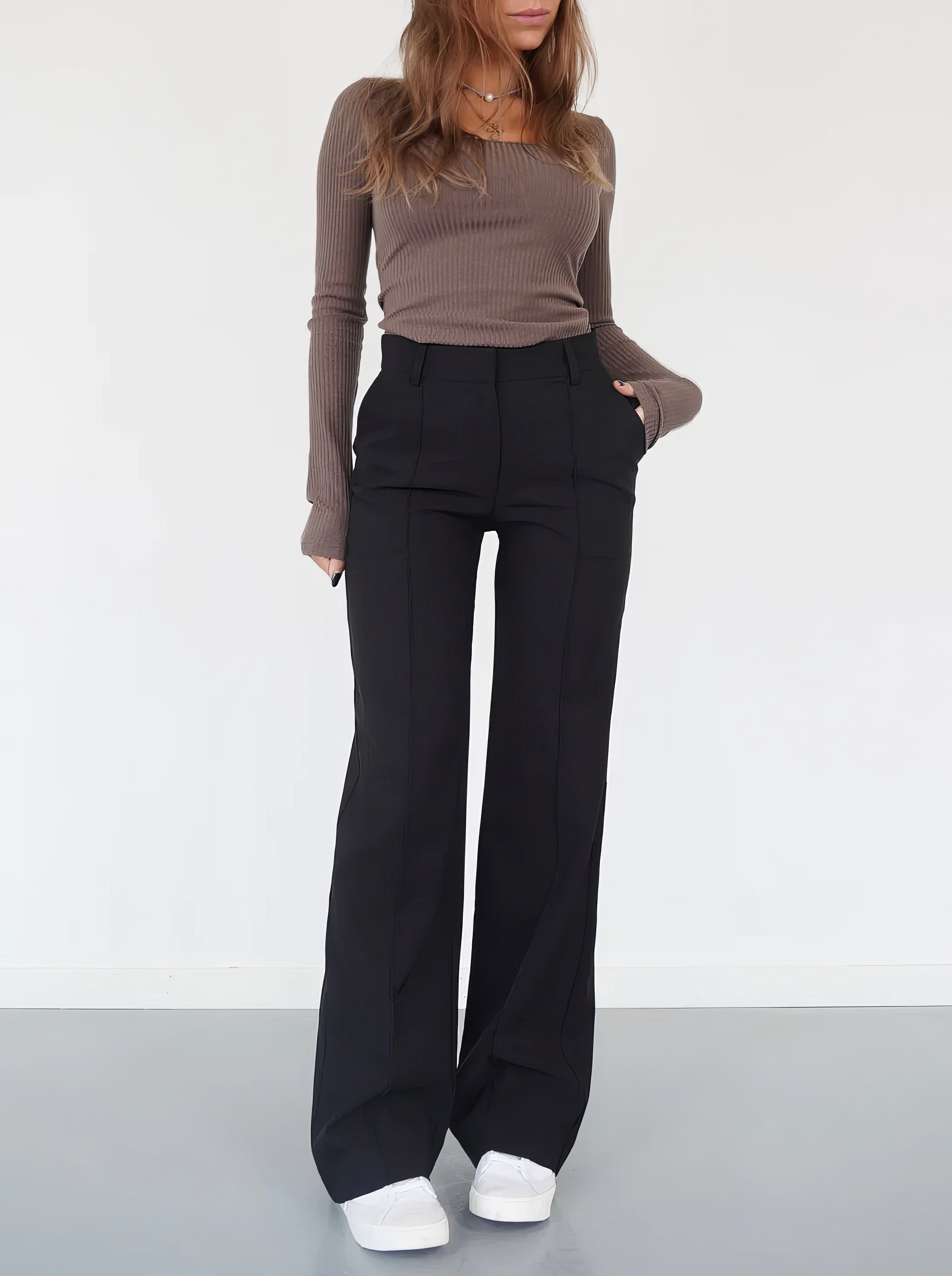 Stijlvolle High-Waisted Broek - Luna