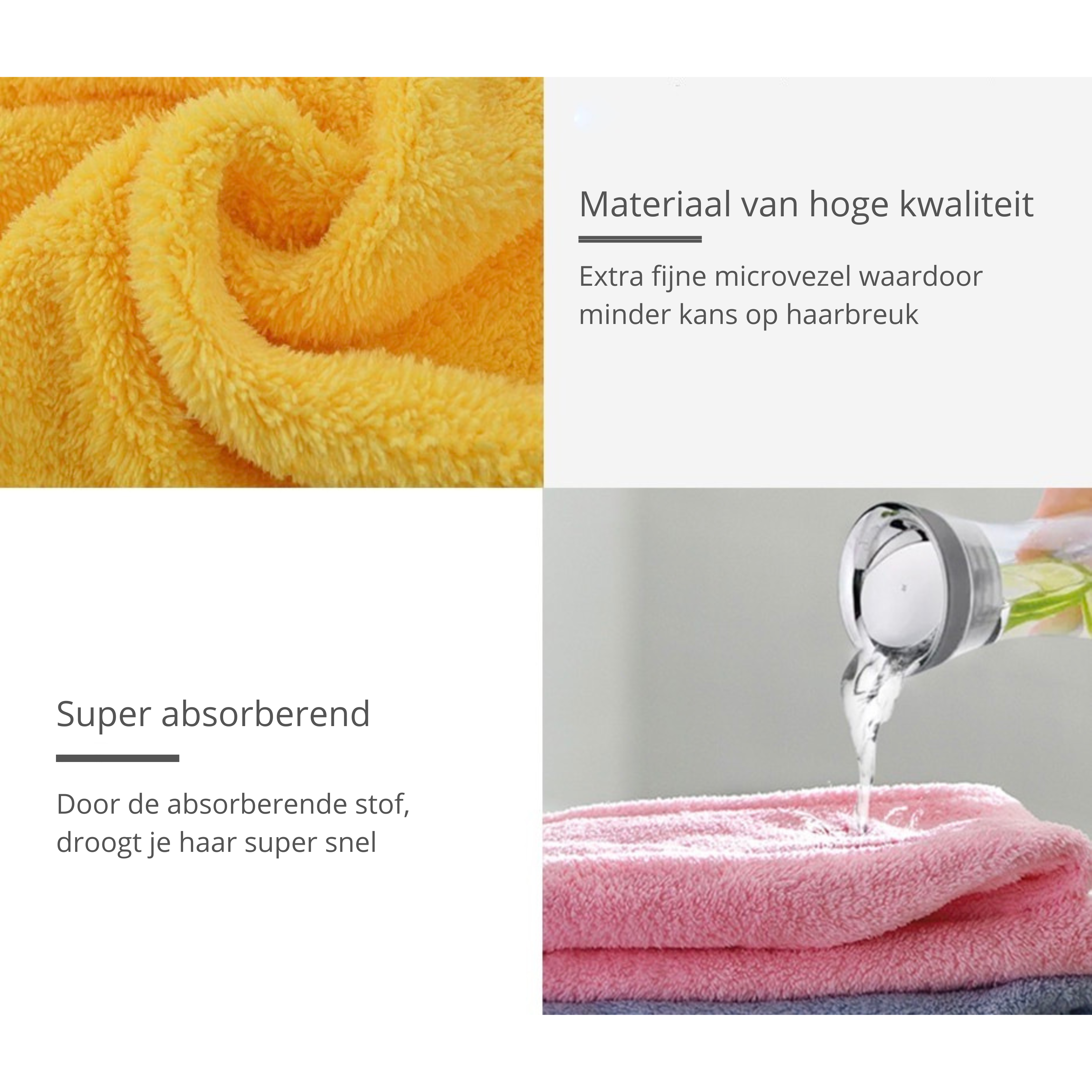 Magic Hair Towel | Droogt je haar snel zonder te beschadigen