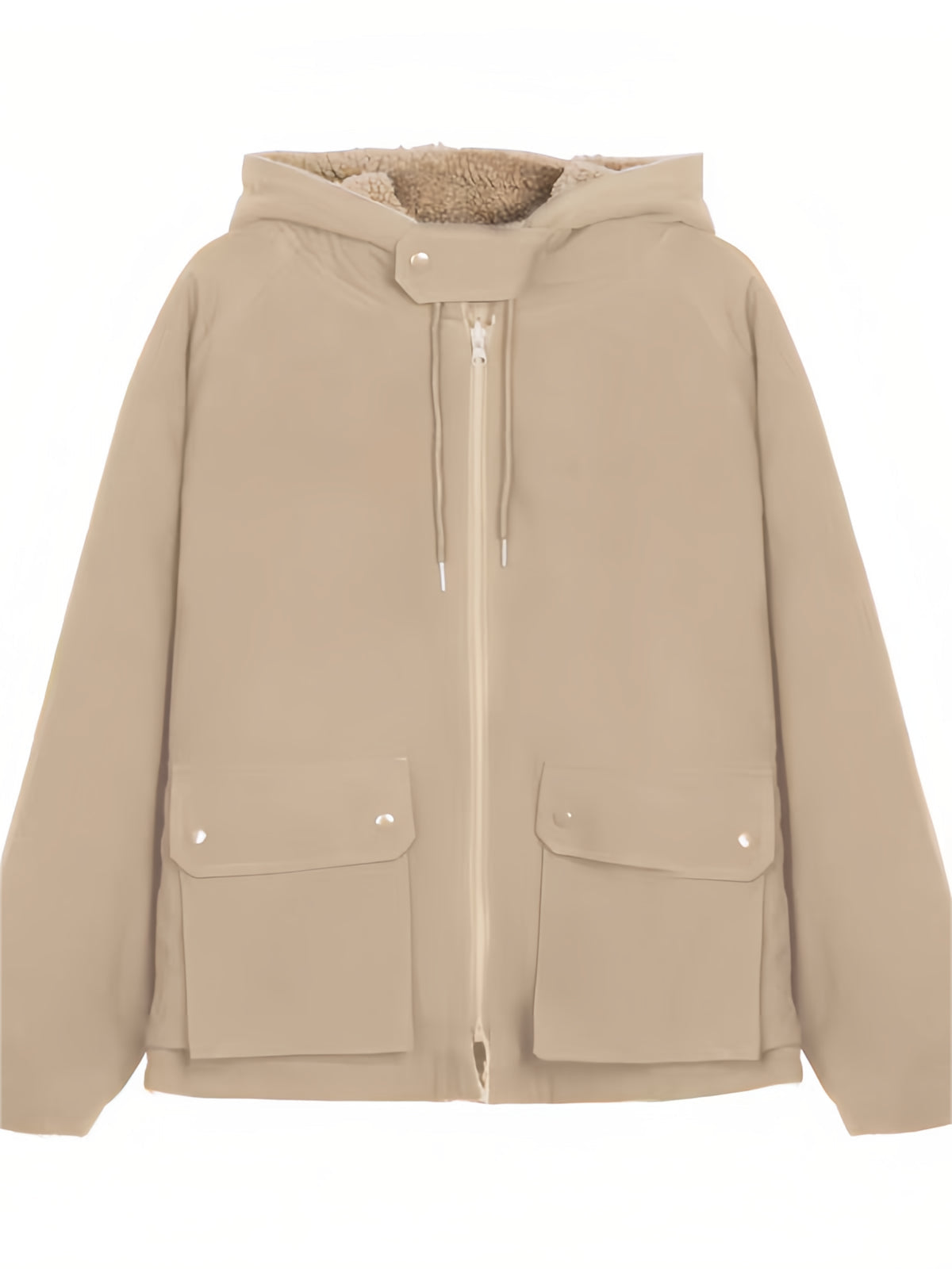 Warme Oversized Damesjas met Capuchon - Freya Fleece Parka