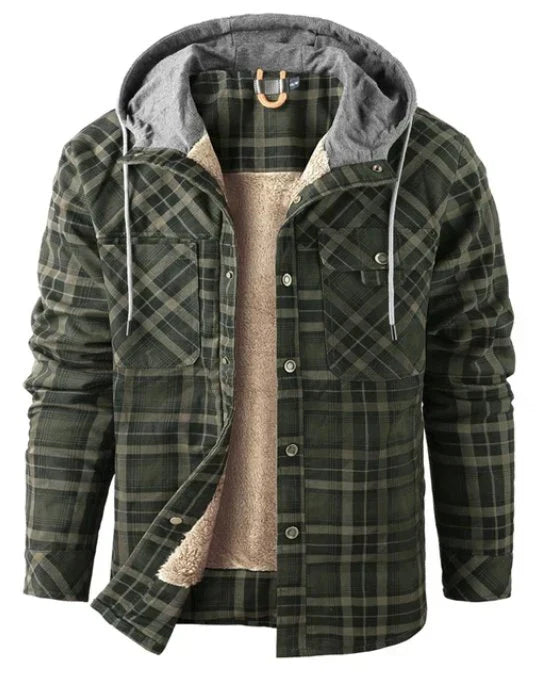 Geruit Heren Outdoorjack met isolatie & waterafstotende coating – Ragnar