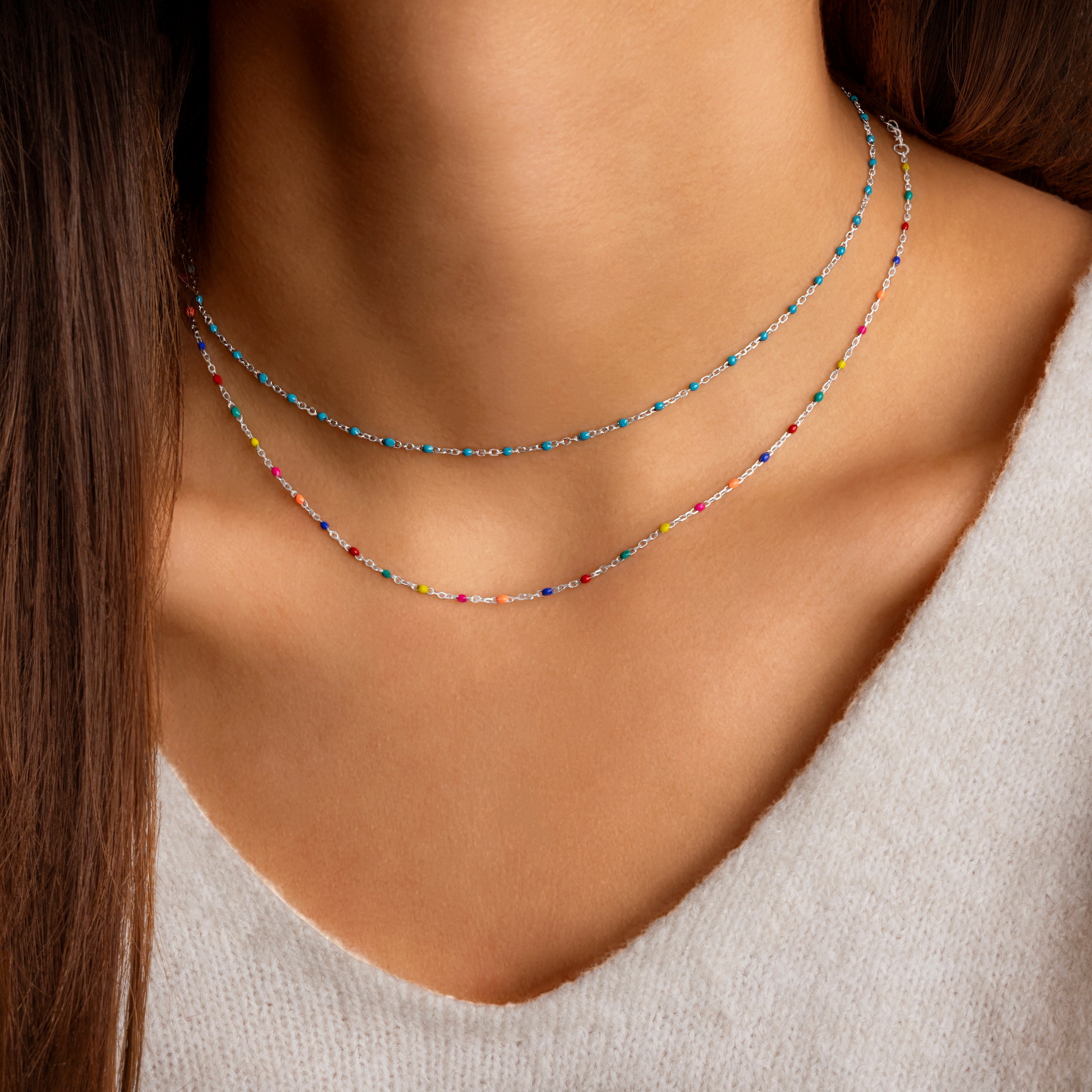 Stijlvolle Regenboogketting - Iris