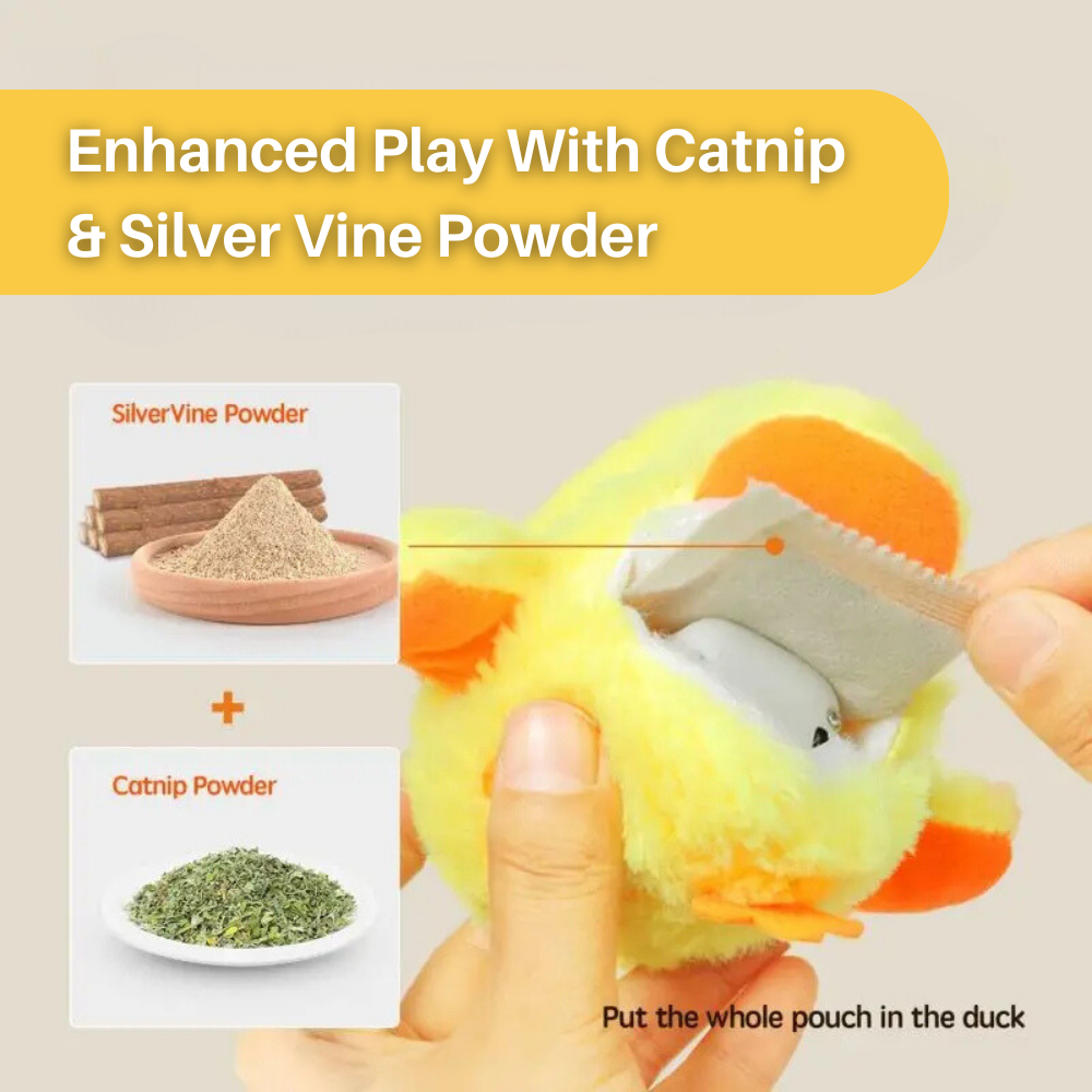 Flappende Eend Speelgoed voor Katten - DuckDash™ (1+1 GRATIS)