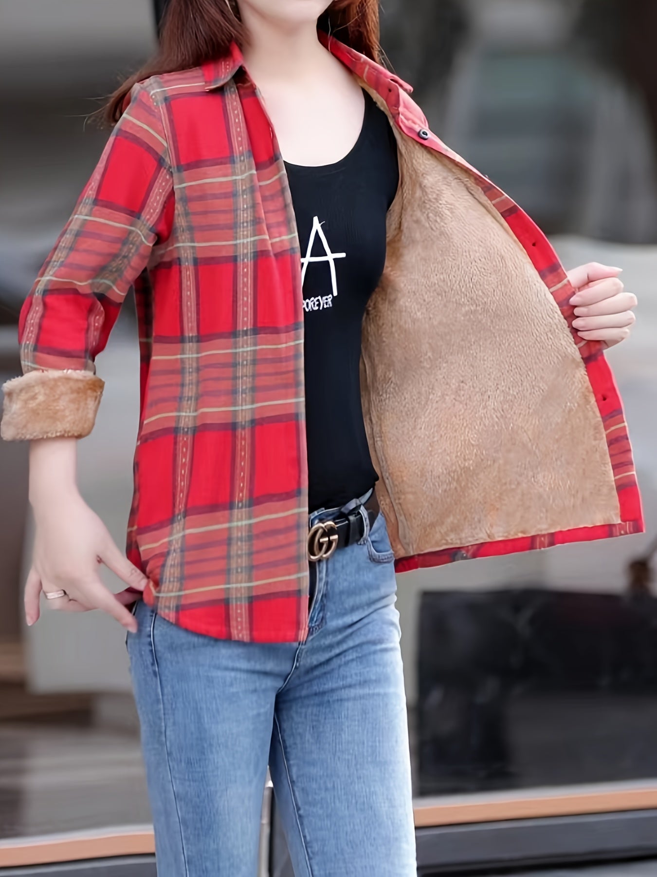 Gevoerde Casual Damesblouse - Nora