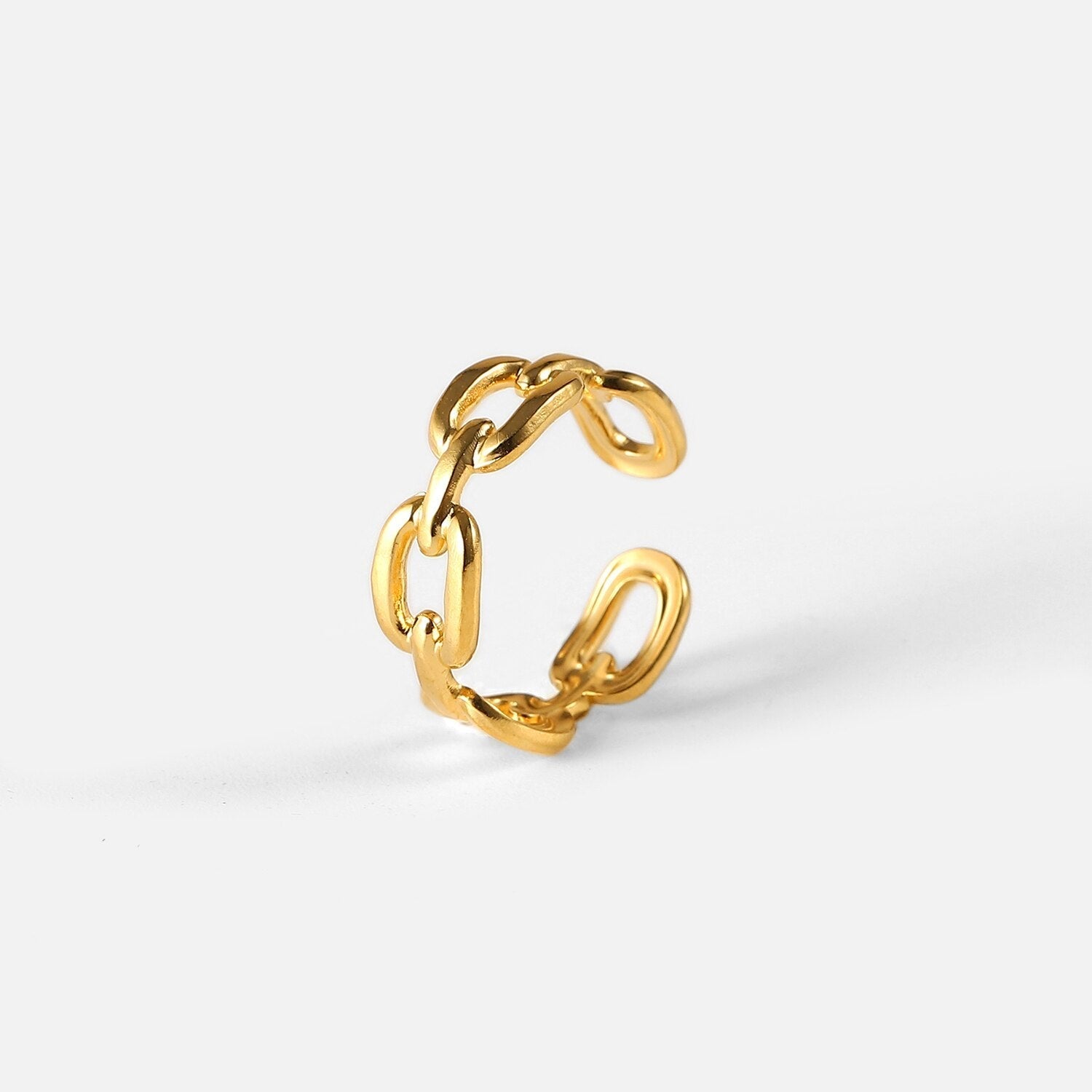 Gedraaide Schakel Open Ring - Nexa