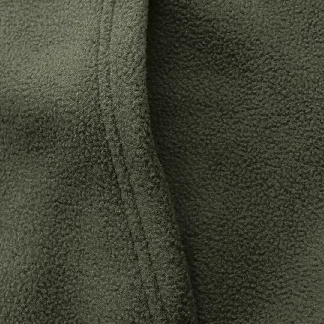 Heren fleecejack met capuchon en rits – Sören