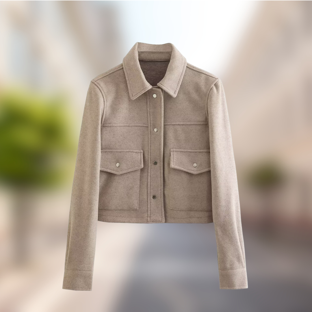 Dames Wollen Jas in Casual Look voor de Herfst – Amara