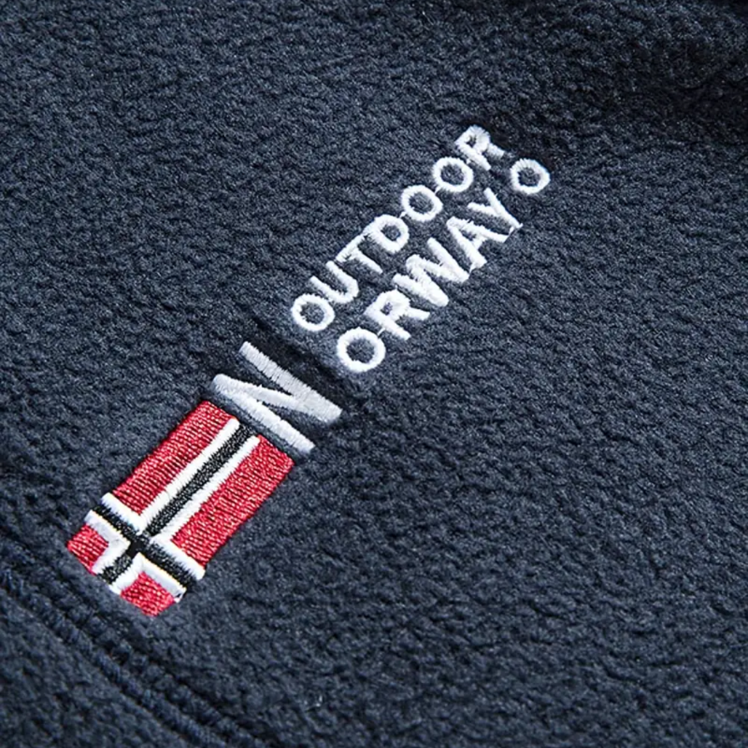 Heren Fleece Outdoor Vest – Gevoerd met Opstaande Kraag – Kaspar