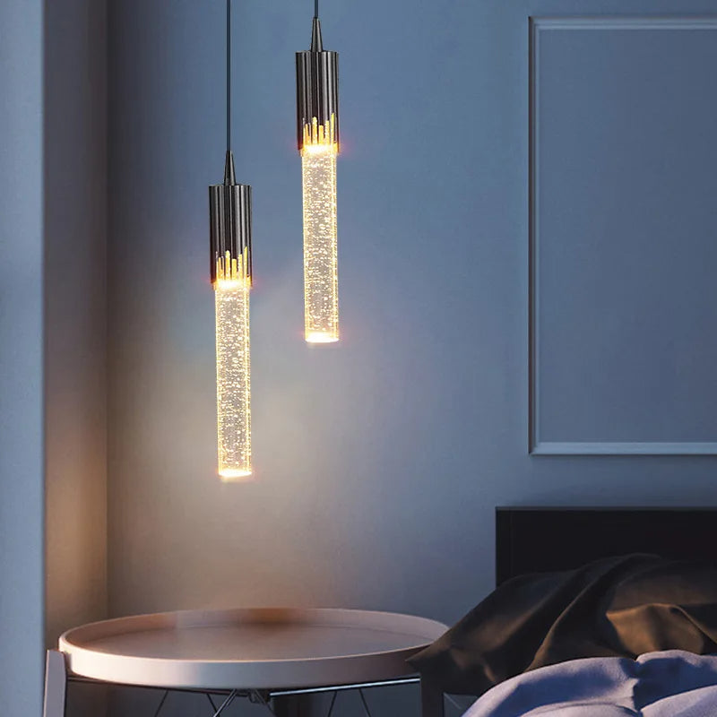 Hanglamp van Glas in Cilindervorm - Lustreau