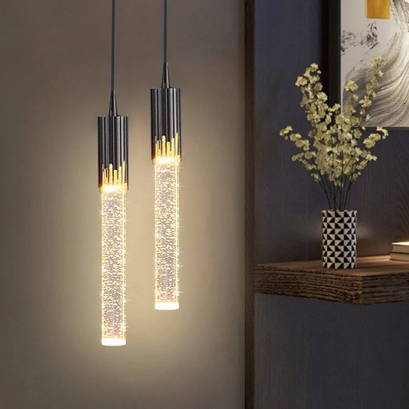 Hanglamp van Glas in Cilindervorm - Lustreau