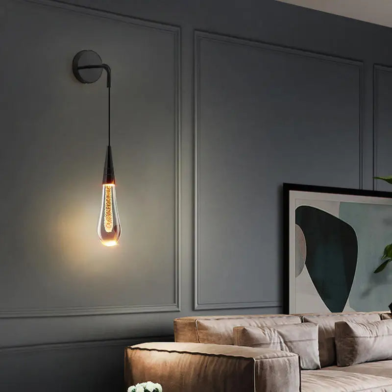 Wandlamp in Druppelvorm met Warme Gloed - Solena